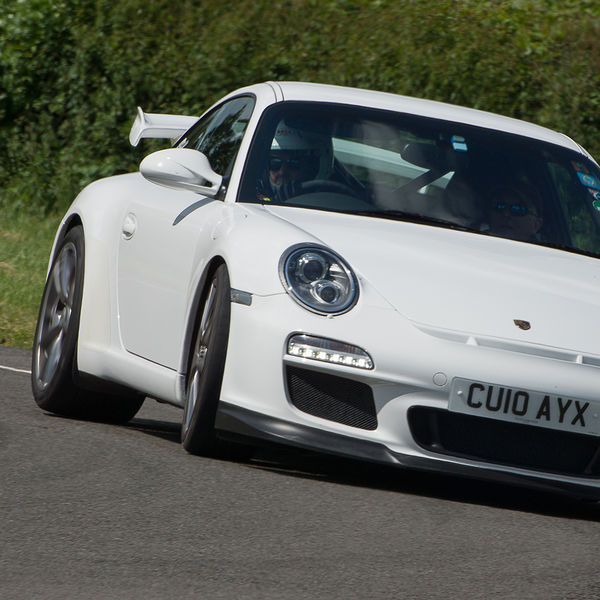 Porsche Club GB, R13, Track Day 2019, Curborough, #38 white porsche 911 at speed on curborough sprint track