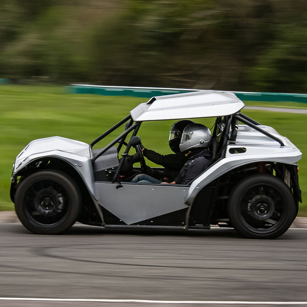 Quinton Motor Club May Track Day, Curborough, #15 Walker-Adams buggy taking the hairpin at speed on Curborough Sprint Course