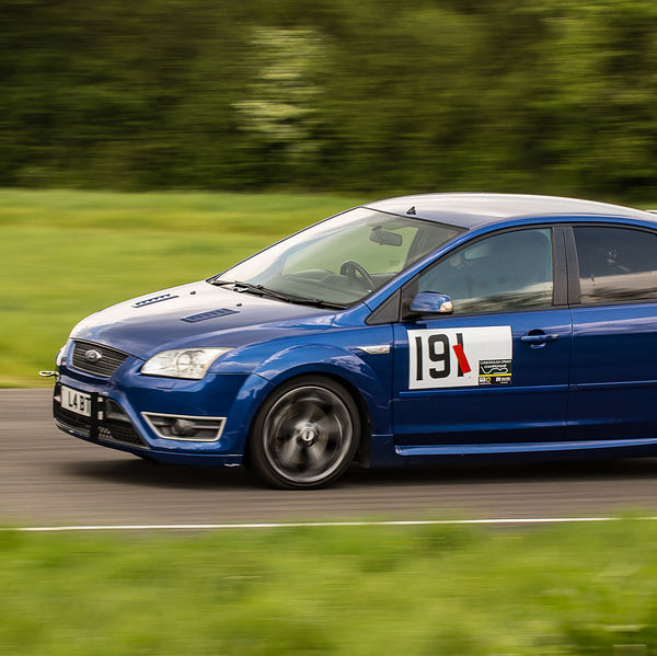 British Motorsports Marshals Sprint, Curborough Sprint Course, #30 blue ford focus st at curborough sprint track