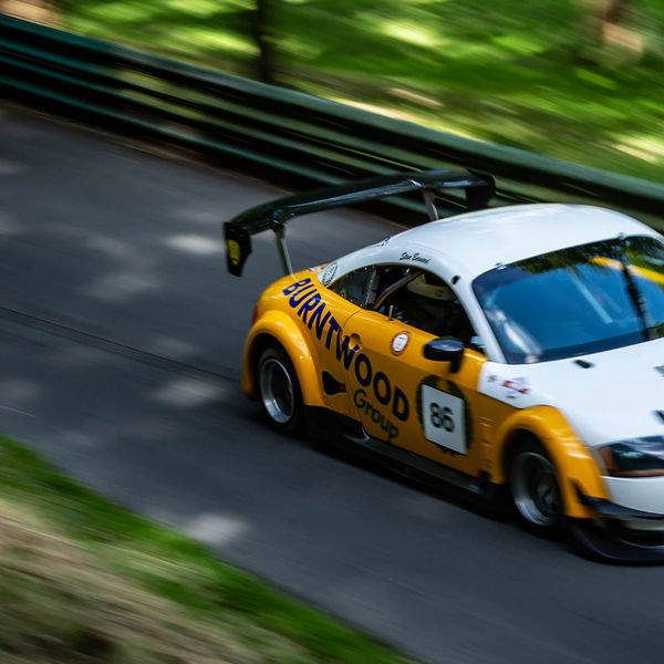 Porsche at Prescott 2019, #68 burntwood group audi tt at speed during the porsche at prescott hill climb event