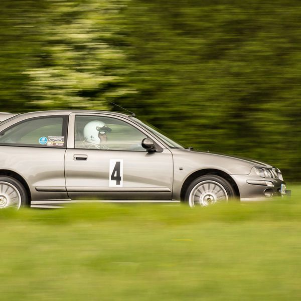 British Motorsports Marshals Sprint, Curborough Sprint Course, #24 grey rover 25 speeding along the curborough back straight