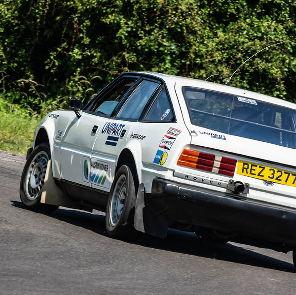 6R4.net Track Day 2019, Curborough Sprint Course, #41 Unipart Rover SD1 rally car at 6R4.net Curborough track day