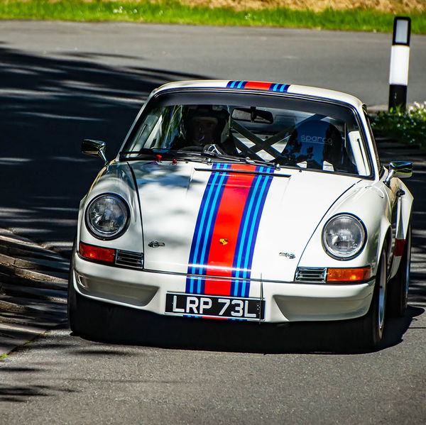 Porsche at Prescott 2019, #53 white porsche 911 at speed during the porsche at prescott hill climb event