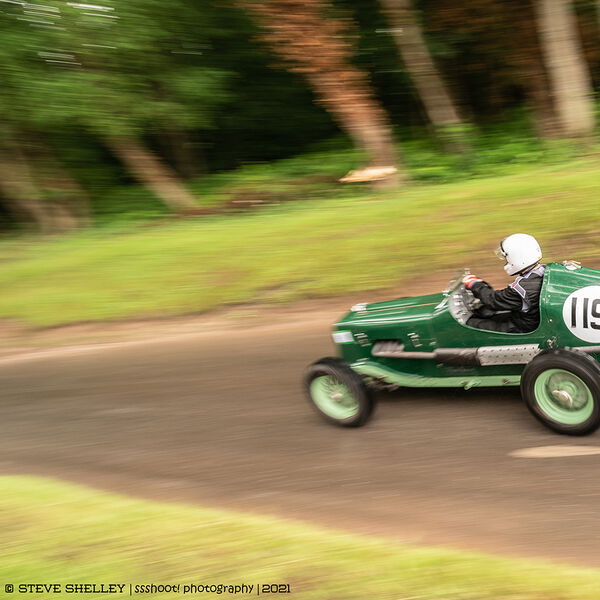 ssshoot-shelsley-walsh-VSCC-04072021-20 MG pa vintage sports car returning down top s at the shelsley walsh VSCC event