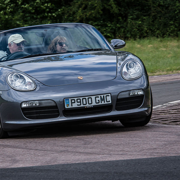 Porsche Club GB, R13, Track Day 2019, Curborough, #47 grey convertible porsche 911 at speed on curborough sprint track