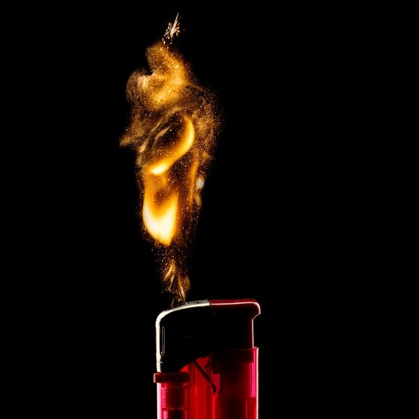 steve-shelley-ssshoot-covid-lockdown-038 cigarette lighter ignition and orange flame explosion