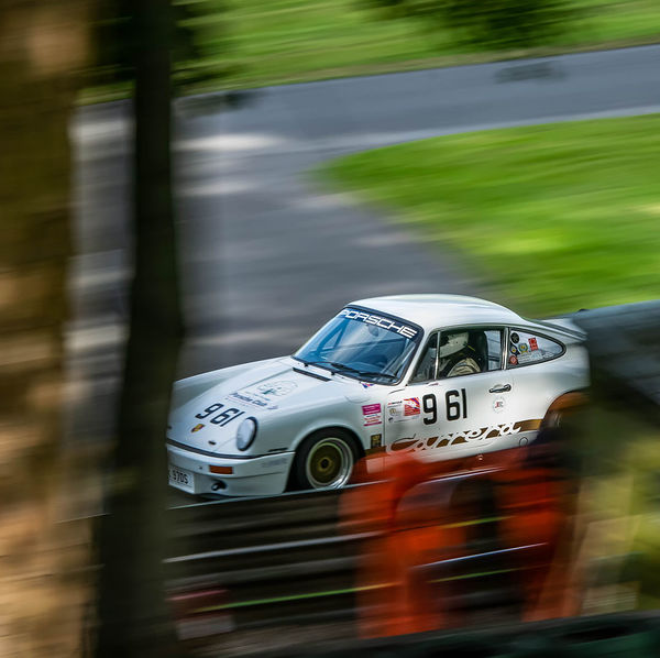 Porsche at Prescott 2019, #12 white porsche 911 at speed during the porsche at prescott hill climb event