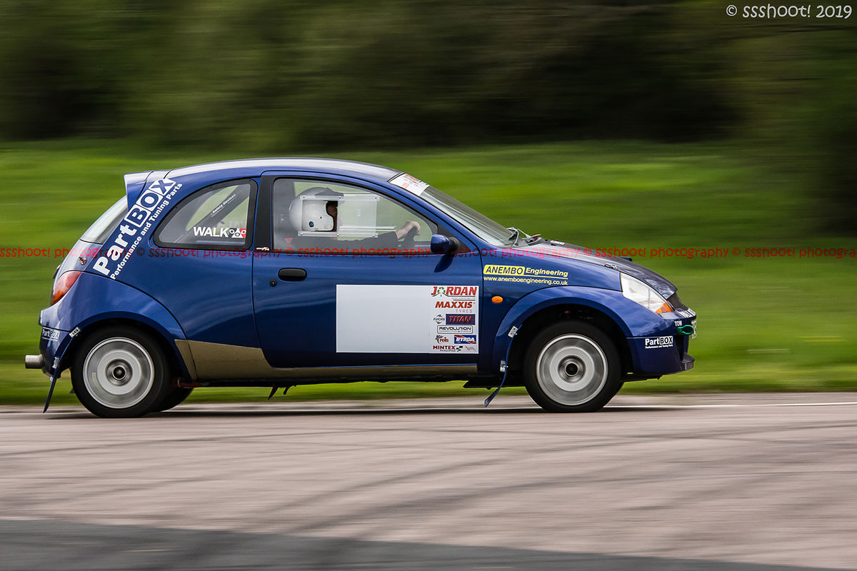 Walk motorsport ford ka at speed on Curborough Sprint Course