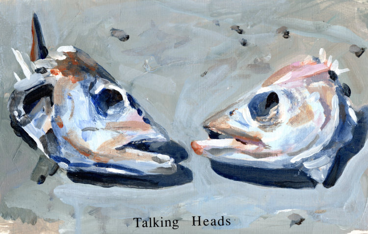 <em>Talking Heads</em> 5.5 X 9 ins £224