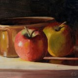 Apples and Brown Dish