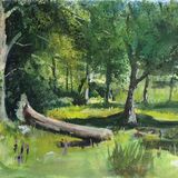 <em>Fallen Log. Betws-y-Coed.</em>