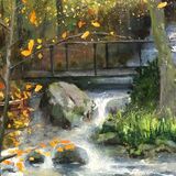 <em> River Walk; Betws-y-Coed</em> 6x8ins £224