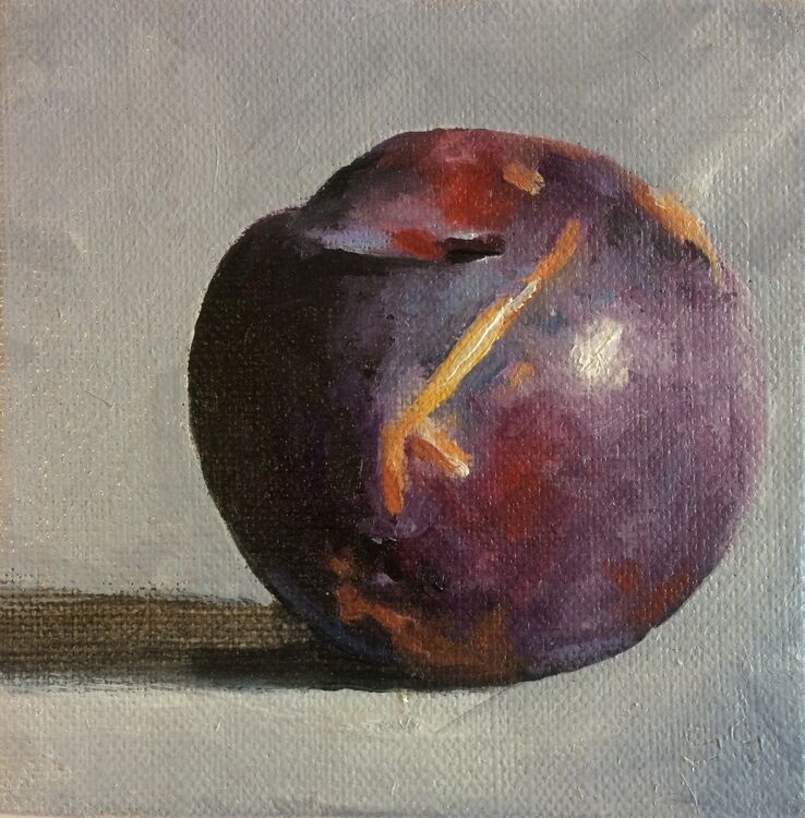 <em>Little Plum</em> 4x4ins £70