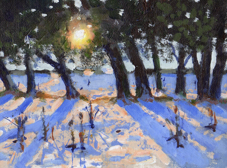 <em> Liverpool Painting No.104. St. James Gardens.</em> 6x8ins £100