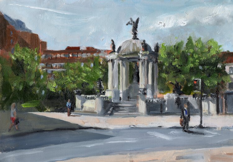 <em> Liverpool Painting No.131, Derby Square. </em> 9.75 x 6.75 ins £184