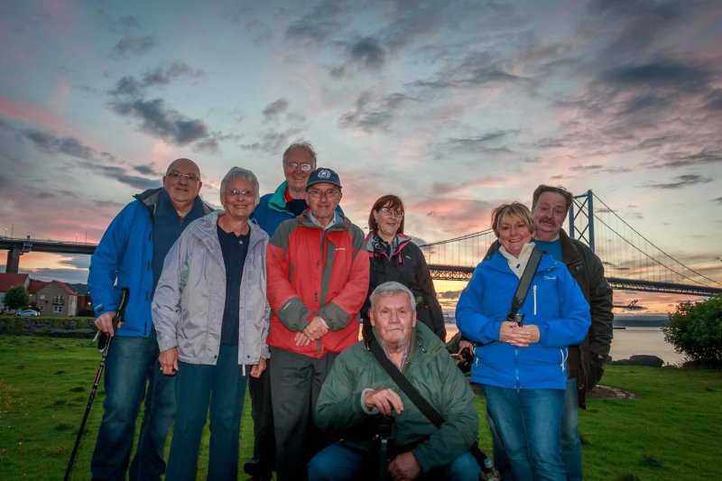 Alba members enjoy a summer night outing to Queensferry