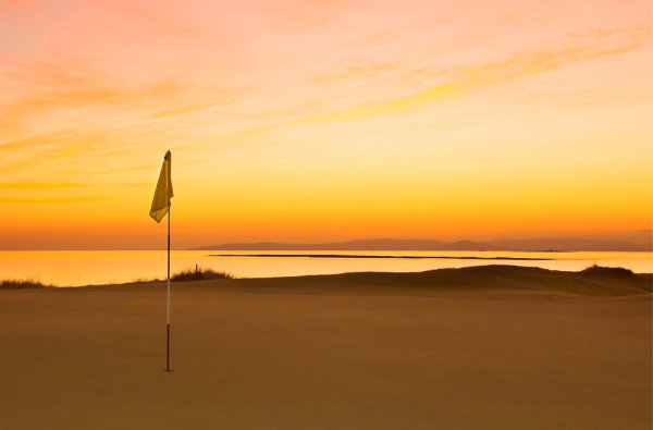 Sunset on 5th flag