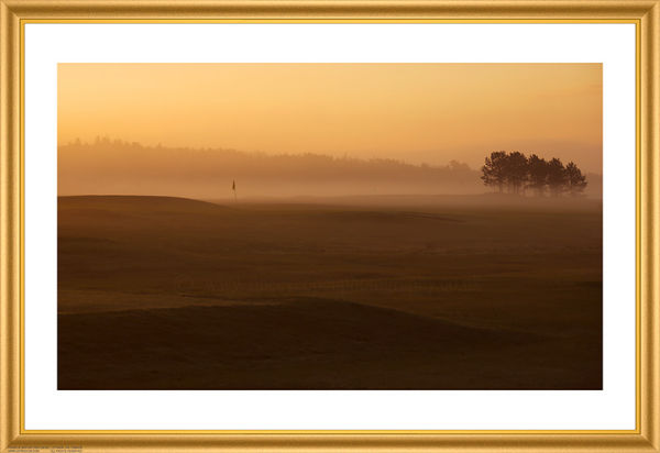 Golf in the mist.