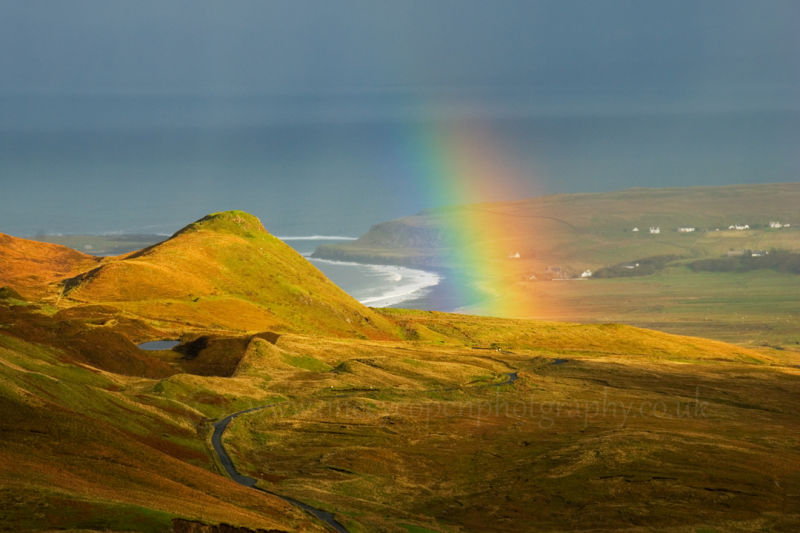 View from Quiraing to the Staffin Bay