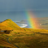 View from Quiraing to the Staffin Bay