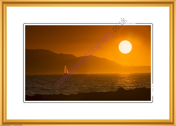 Sunset sailing.