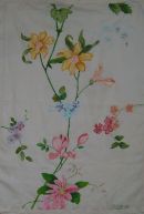 'Wild flowers on cloth'