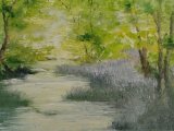 Woodland Stream, Solva by Delith Williams