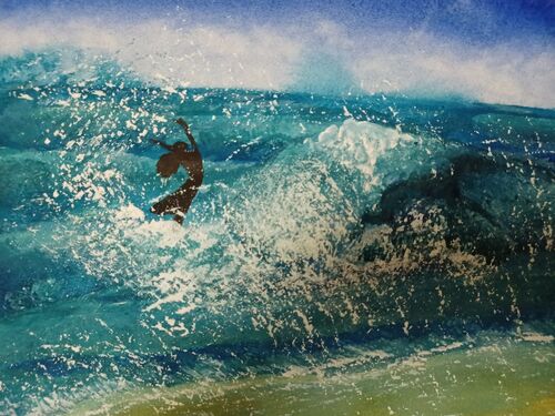 Dancing on waves. Sarran Blything
