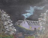 A winter's night in a Pembrokeshire Cottage by Tony Hughes