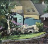 Back Garden, Lower Solva by Sarah Burns