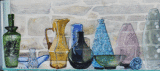 Bottles in a Shop Rear Window