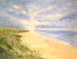 The beach at dawn by Maureen Evans. Sold