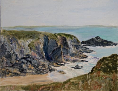 Low tide at Caerfai by Maggie Humble