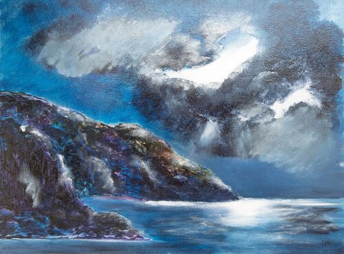 Moonlight Caerfai by Maggie Humble