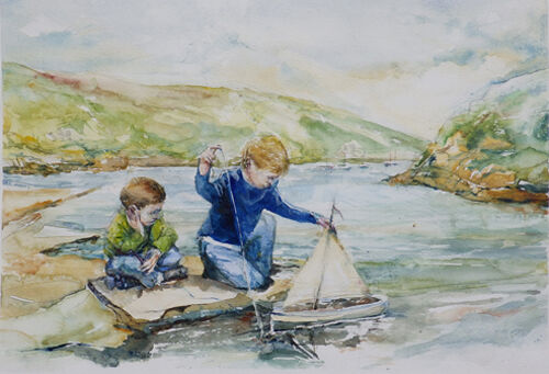 Launching at Solva