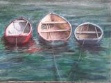 'Three Boats, Pembrokeshire' by Kila Millidine