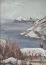 SOLD Greenscar in Winter by Sarah Burns