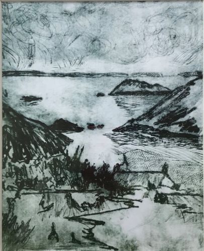 Solva Harbour Print by Sarah Burns