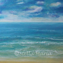Seaside Days seaside days acrylic seascape by stella maria art solihull
