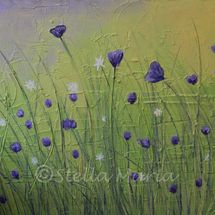 Summer Meadows summer meadows acrylic painting by stella maria art solihull