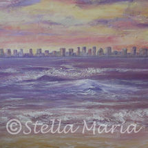 Twilight Paradise twilight paradise acrylic painting by stella maria art of solihull