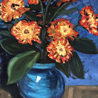 Study after Jan Adam Zandleven Flowerbed for the Miller's Daughter