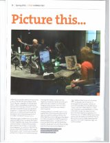 Connected article about Stella Tooth's broadcast news journalist portraits such as ex BBC's John Humphrys