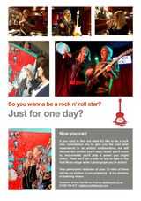 Rock Star portrait flyer