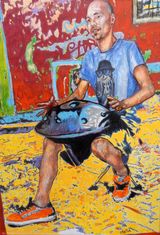 Harmonic art handpan busker Bergamo A3
