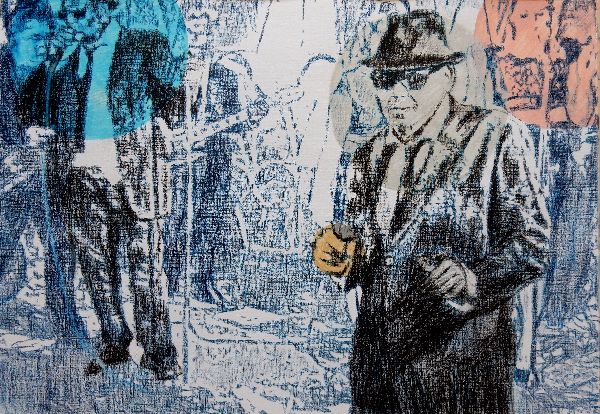 Soul man - The Rawhides portrait drawing by Stella Tooth