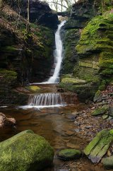Tigers Clough Crooked Edge Waterfall