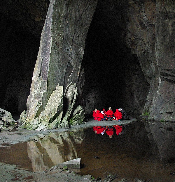 Caving for beginners.
