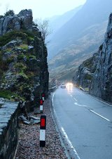 Driving through Glencoe