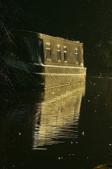 Barge in the late afternoon sun